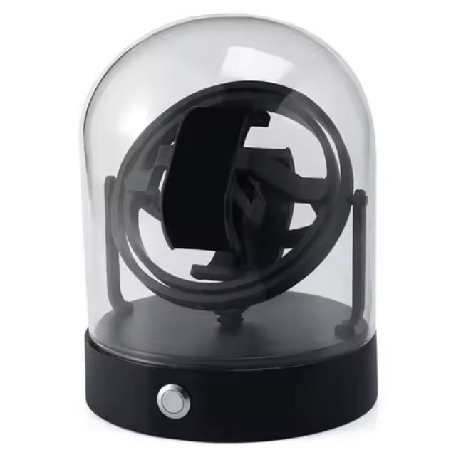 Boîtier de remontage automatique pour montre noir - geropode